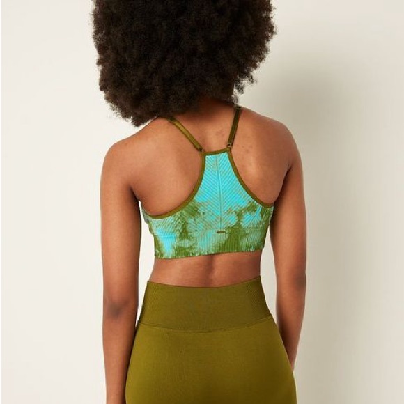 PINK Victorias Secret Seamless Lightly Line Tye Dye Sports Bra Sz: XXL NWT - Picture 3 of 11